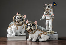 Load image into Gallery viewer, Space Bulldog Astronaut Figurines
