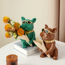 Load image into Gallery viewer, Cool Bulldog Statue Vase
