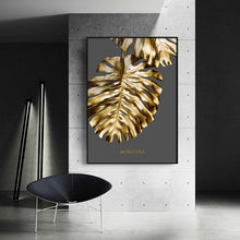 Load image into Gallery viewer, Nordic Golden Abstract Leaf
