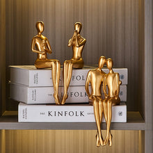 Load image into Gallery viewer, Abstract Golden Lover Decor
