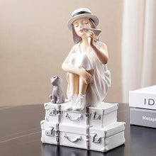 Load image into Gallery viewer, Summer Travel Girls Figurine
