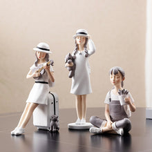 Load image into Gallery viewer, Summer Travel Girls Figurine
