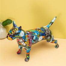 Load image into Gallery viewer, Graffiti Bull Terrier Statuette
