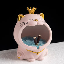 Load image into Gallery viewer, Ceramic Laughing Cat Storage/Astray
