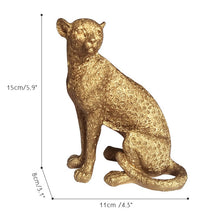 Load image into Gallery viewer, Golden Leopard Figurines
