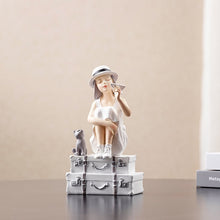 Load image into Gallery viewer, Summer Travel Girls Figurine
