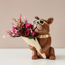 Load image into Gallery viewer, Cool Bulldog Statue Vase
