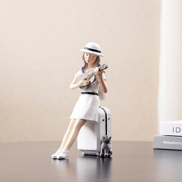 Summer Travel Girls Figurine