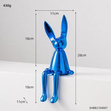 Load image into Gallery viewer, Abstract Bookshelf Rabbit Decor
