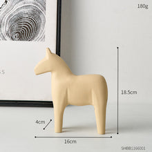 Load image into Gallery viewer, Wooden Minimalist Horse Figurine
