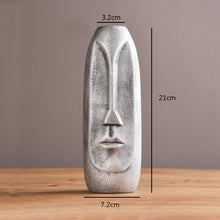 Load image into Gallery viewer, Ceramic Abstract Face Vase
