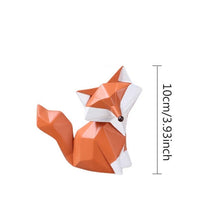 Load image into Gallery viewer, Geometric Orange Fox Figurine
